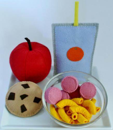 Macaroni And Cheese Felt Food Pattern by Treehouse Patterns