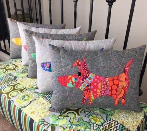 Mini Mod Dog Quilt Pattern by Colourwerx