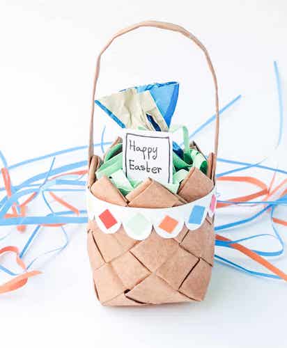 Paper Weaving Basket by Must Have Mom