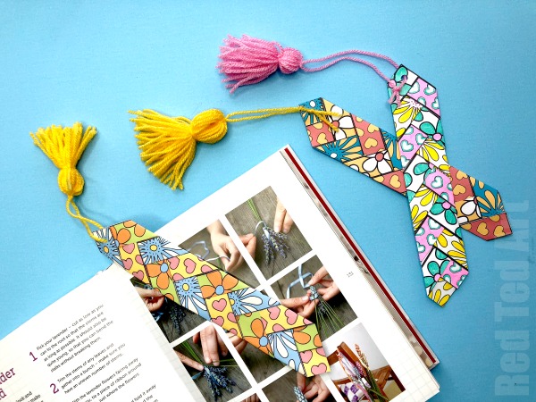 Paper Weaving Bookmark by Red Ted Art