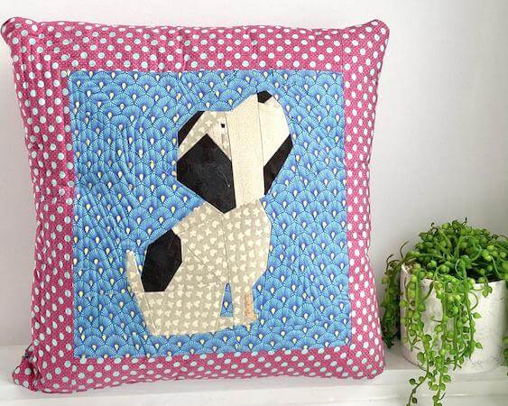 Sit Dog, Sit! Quilt Block Pattern by Kohatu Patterns