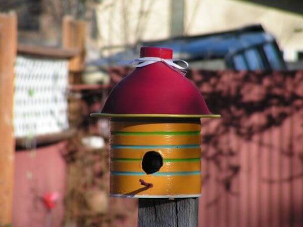 Whimsical Coffee Can Birdhouse by Hub Pages