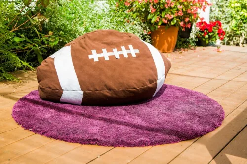 DIY Football Bean Bag Chair Pattern from Hallmark Channel