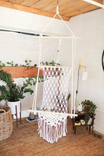 DIY Macrame Hanging Chair Pattern by The Sorry Girls