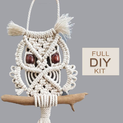 DIY Macrame Owl Kit by Macrame School