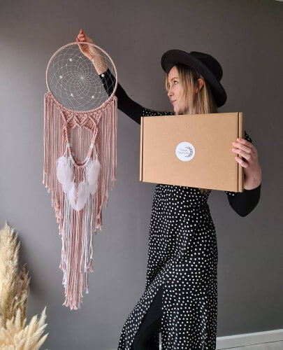 Dreamcatcher Macrame Diy Kit from VanirCreations