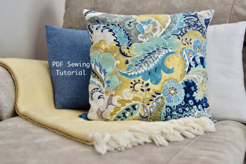 Envelope Pillow Cover Pattern by SewingShedDesigns