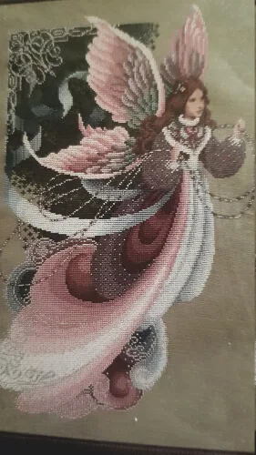 16 Lavender and Lace Cross Stitch Patterns 12 Fairy Dreams Lavender and Lace Cross Stitch Chart from TWkitsNcharts