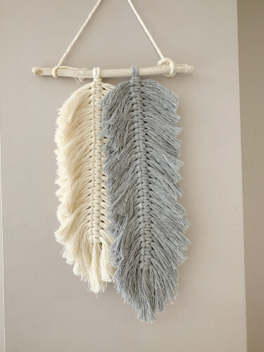 Feather Macrame DIY Kit from MoonGazingStudioArt