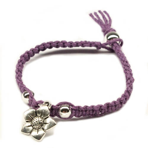 Flower Charm Friendship Bracelet Making Kit from DIYBracelets