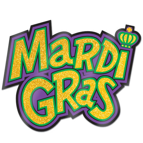 Graphic Text Free Mardi Gras Clip Art