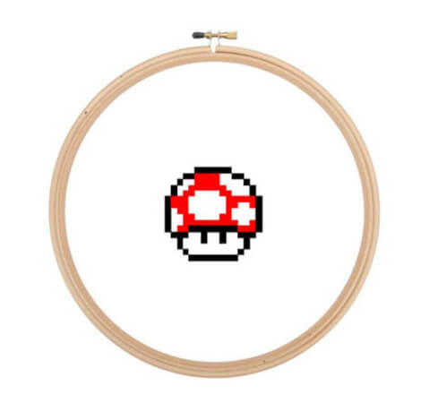 Mario Counted Cross Stitch for Kids by CrossStitchesGet