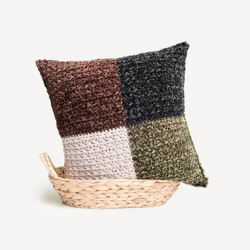 Modern Throw Crochet Pillowcase Pattern by TexturedAndCozy