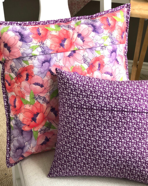 Simple Zippered Pillowcase Sewing Pattern by BodoboBags