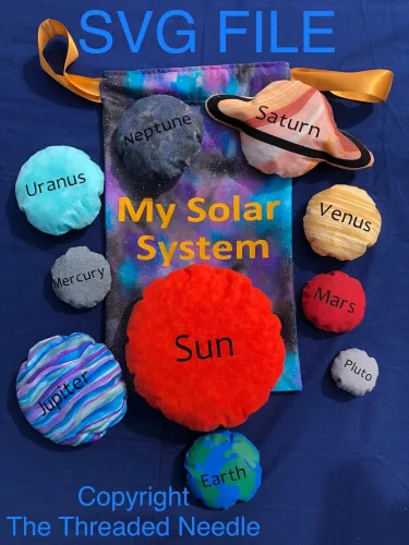 Solar System Bean Bag Pattern by FrodoBobbins