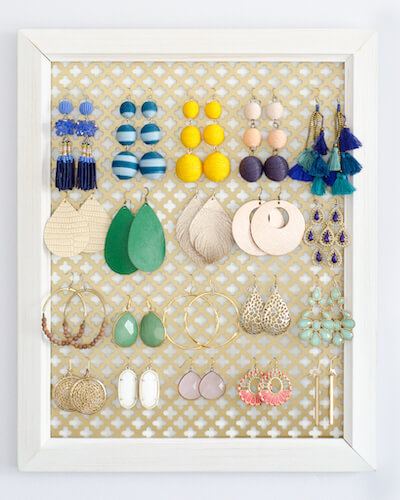 DIY Earring Organizer by Chronicles Of Home