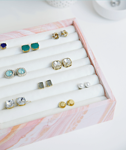 DIY Earring Organizer by I Heart Organizing