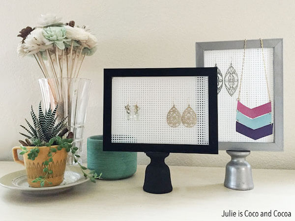 DIY Earring Stands by Julie Measures