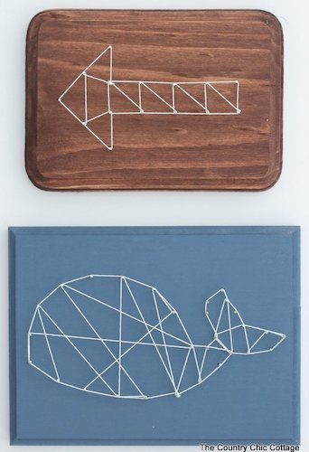 DIY Geometric String Art Pattern by Angie Holden