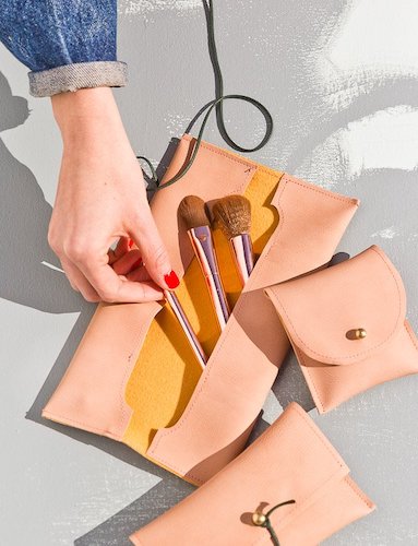 DIY Leather Pouches by Paper & Stitch