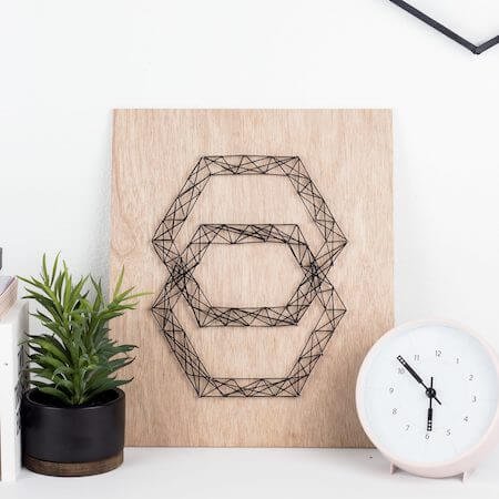 DIY Modern String Art by A Crafted Passion