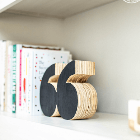 DIY Quote Bookends by Never Skip Brunch