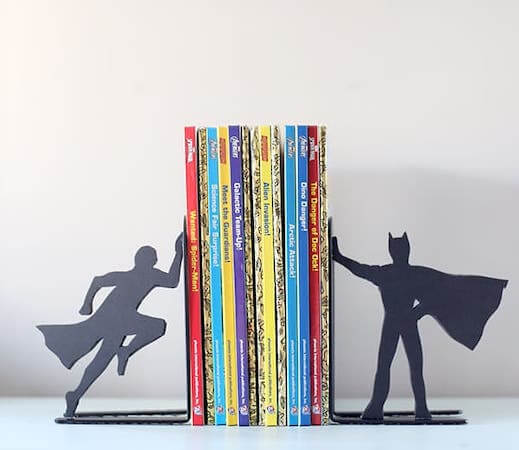 DIY Superhero Bookends by Little Red Window