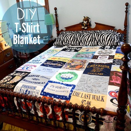 DIY T shirt Quilt by Stars For Streetlights