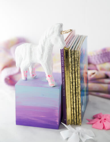 DIY Unicorn Bookend by Made To Be A Momma