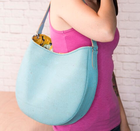 Easy Leather Hobo Bag Pattern by Sew Sweetness