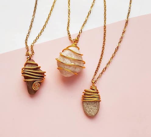 How To Wire Wrap Stones by  The Craftaholic Witch