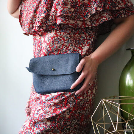 Kelly Waist Leather Bag Pattern by I Love You Sew