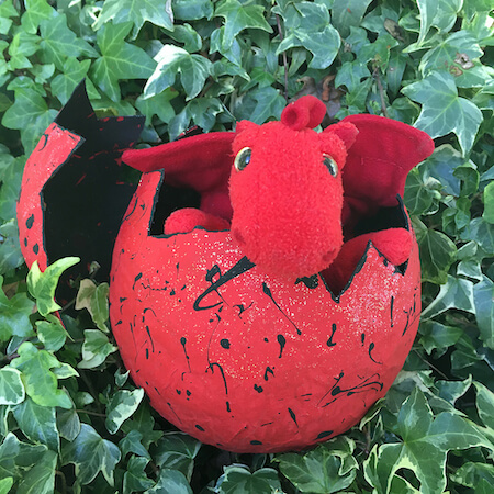 Papier Mache Dragon Egg by Lottie Makes