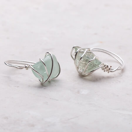 Wire Wrapped Gemstone Ring by Kernowcraft