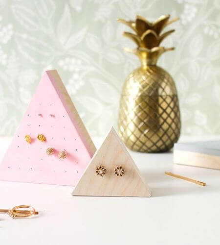 Wooden Stud Earring Holders by Martha Stewart