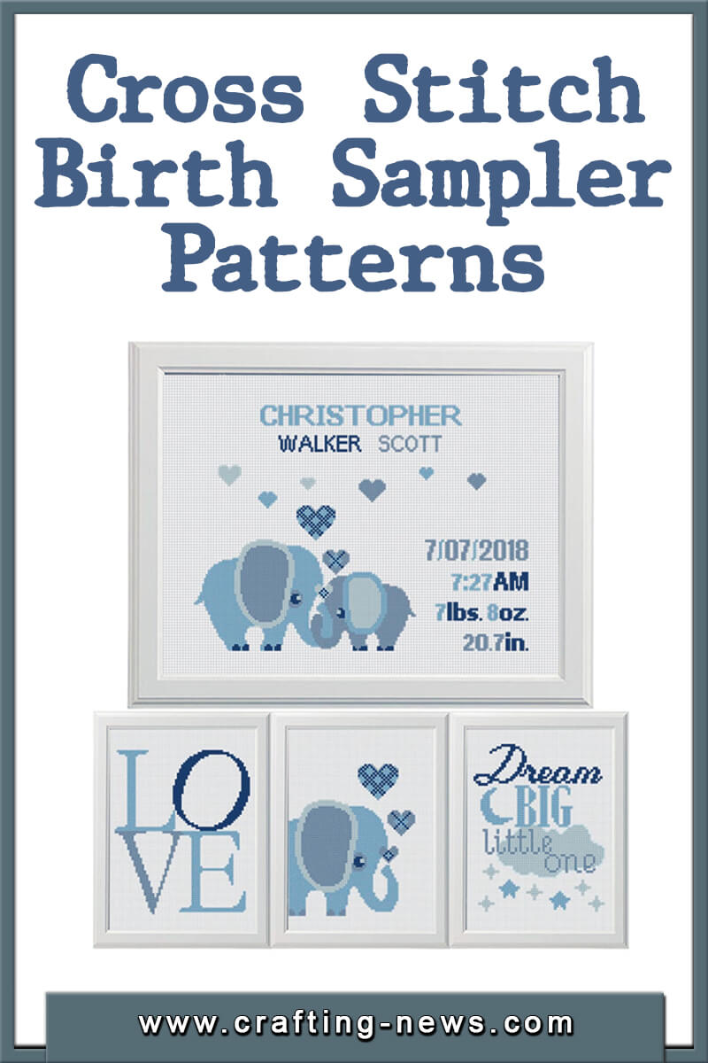 18 Best Cross Stitch Birth Sampler Patterns Crafting News