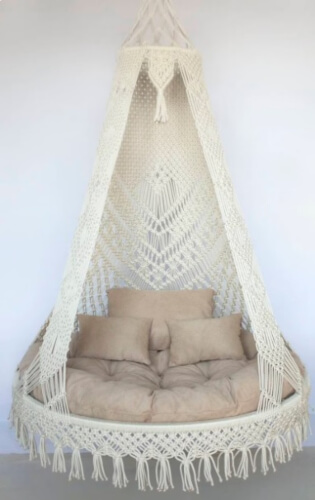 Bohemian Chair Porch Swing by ROPEWOODshop