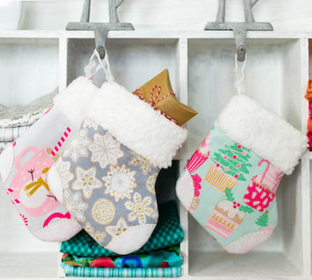 DIY Mini Christmas Stocking by Sew Can She