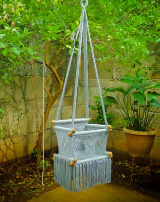 Hammock Macrame Baby Swing Chair from BabyCrocheme