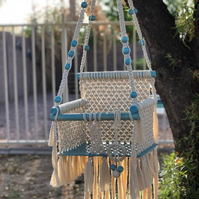 Macrame Baby Swing Chair from MCBohemianDesigns