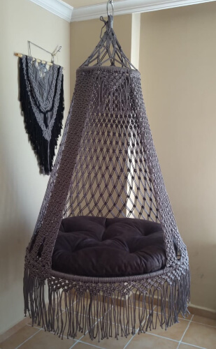 Macrame Hammock Swing Chair by HandmadeTreasureTr