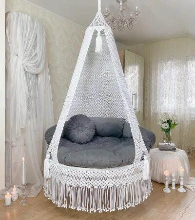 Macrame Swing Chair by Craftymartstore
