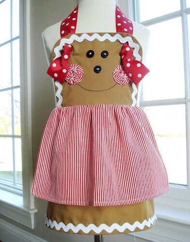 Apron Christmas Sewing Pattern by Precious Patterns