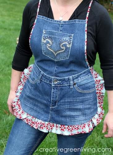 Denim Apron Sewing Pattern by Creative Green Living