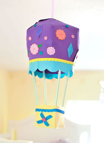 DIY 3D Hot Air Balloon Paper Craft by Create Play Travel