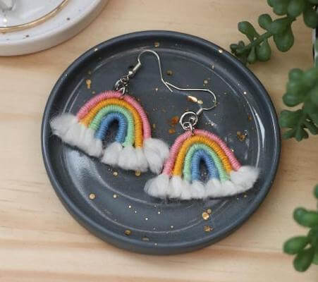 DIY Boho Rainbow Earrings by HGTV