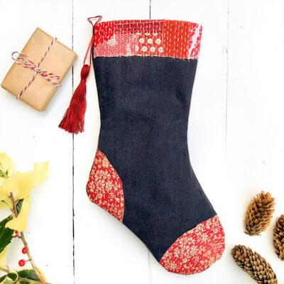 DIY Christmas Stocking Free Template by Vicky Myers Creations