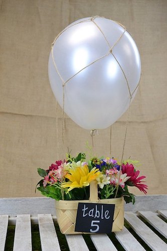 DIY Hot Air Balloon Centerpiece by Love Inc. Mag