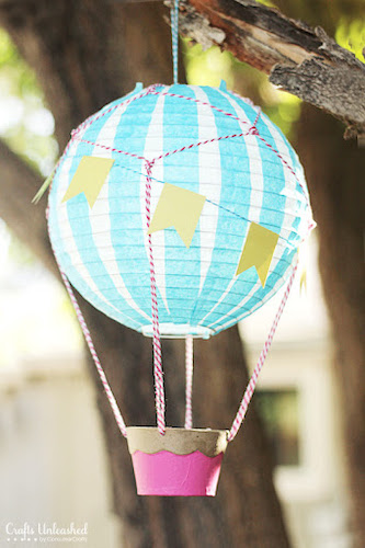DIY Vintage Hot Air Balloon by Crafts Unleashed
