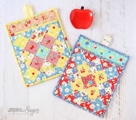 Fiesta Potholder Sewing Pattern by A Spoonful Of Sugar